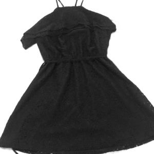 Black lace dress